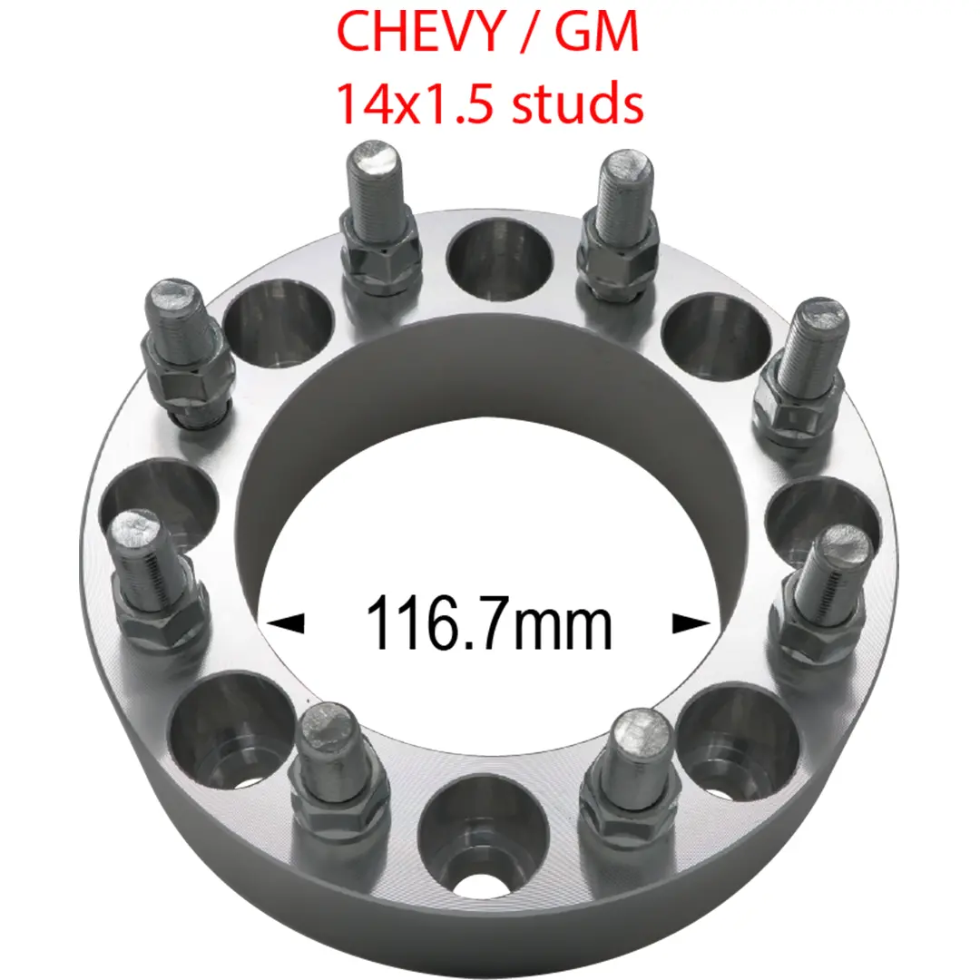 8 X 6.5" To 8 X 6.5" - Billet Adapter - 116.7 Hub (Chevy/Gm) 1