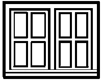 Alexander Double Windows 4/Pk (120-2599) 1