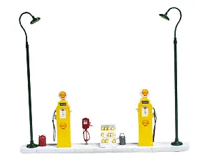 Berkshire Valley 1940S Gas Station Island (Unpainted) -- Shell/Standard (164-458) 1