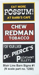 Blair Barn Sign Decals     (184-1250) 1