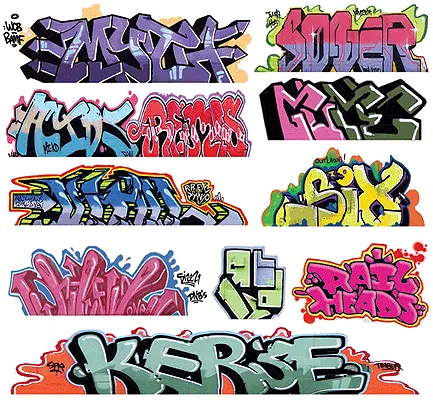 Blair Line Graffiti Decals Mega #8 (10) (184-1257) 1