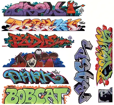 Blair Line Mega Set Modern "Tagger" Graffiti Decals #9  (184-1258) 1
