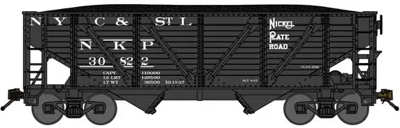 Walthers Nickel Plate Road 31468 (Black, Nyc&St.L Markings)   (188-63184) 1