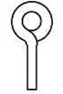 Walthers Lift Rings Cal Scale   (190-501) 1