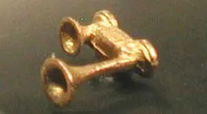 Cal Nathan K2 K12 2-Chime Air Horn -- Lost Wax Brass Casting  (190-637) 1