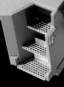 Engine Step Set (Photo-Etched Brass) -- For Athearn Sd70 W/3 Steps (191-2007) 1