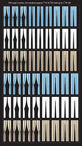 Curtains -- Large For Windows 5/16 Or 3/8" X 1-1/8" .8 Or 1 X 2.9Cm Pkg(50)  (195-708) 1