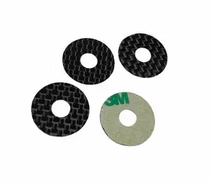 Carbon Fiber Body Washers - Adhesive Backed - 1/8 Off-Road  (1Up10403) 1