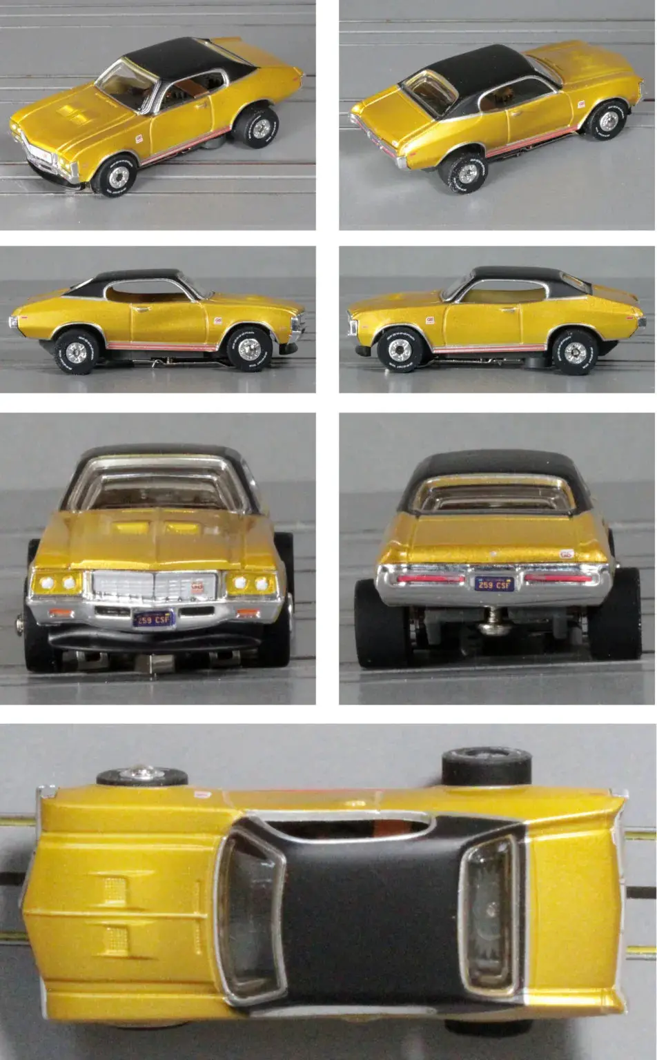 Thunderjet R3 Sc411 1972 Buick Gs – Cortez Gold/Black #4B 1