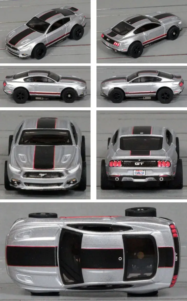 Auto World Sc410 Xtraction 2015 Ford Mustang Gt Silver & Black #1A 1