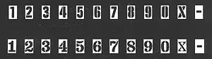 Numberboard Stencil 2 (229-2601) 1