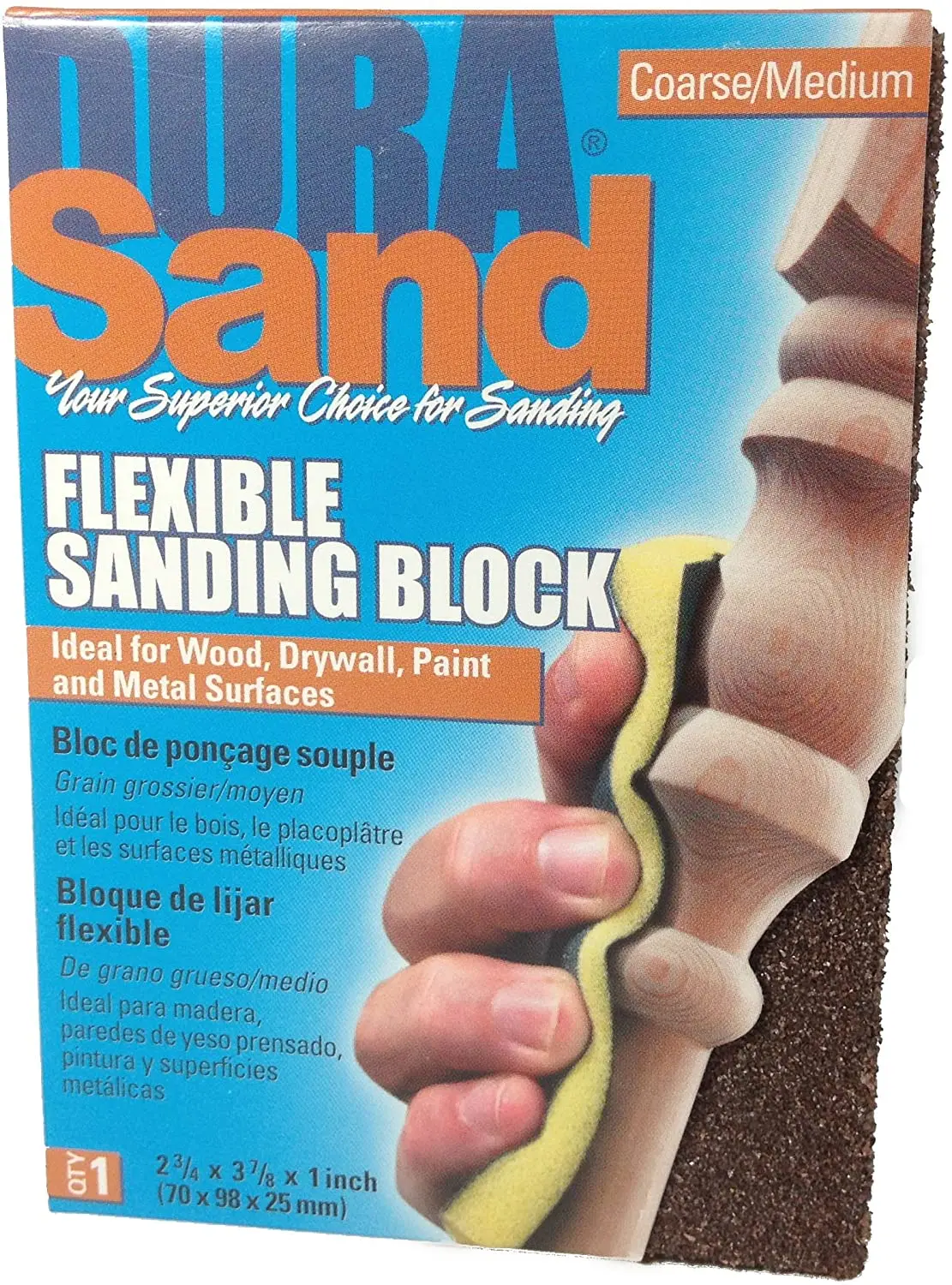 Durasand Dual Grit Foam Block (Coarse/Medium)  (23003) 1