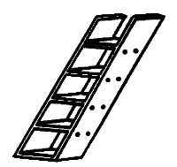 Ho Locomotive Ladders Pkg(2) (247-155) 1