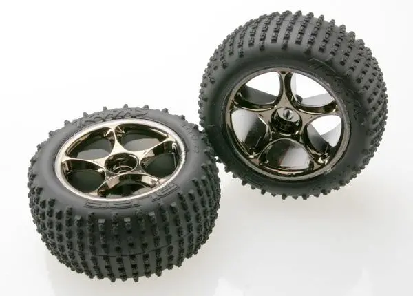 Traxxas T&W Blk Chrm 2.2/Alias Rear Tire   (Tra2470a) 1