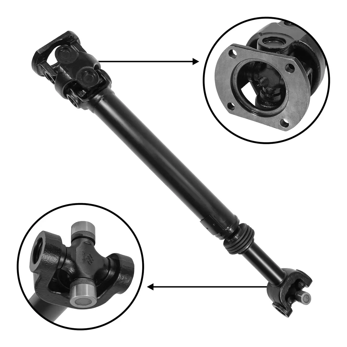Usa Standard Front Driveshaft For 2000-2002 Dodge Ram, 29-1/8" Center To Center 1