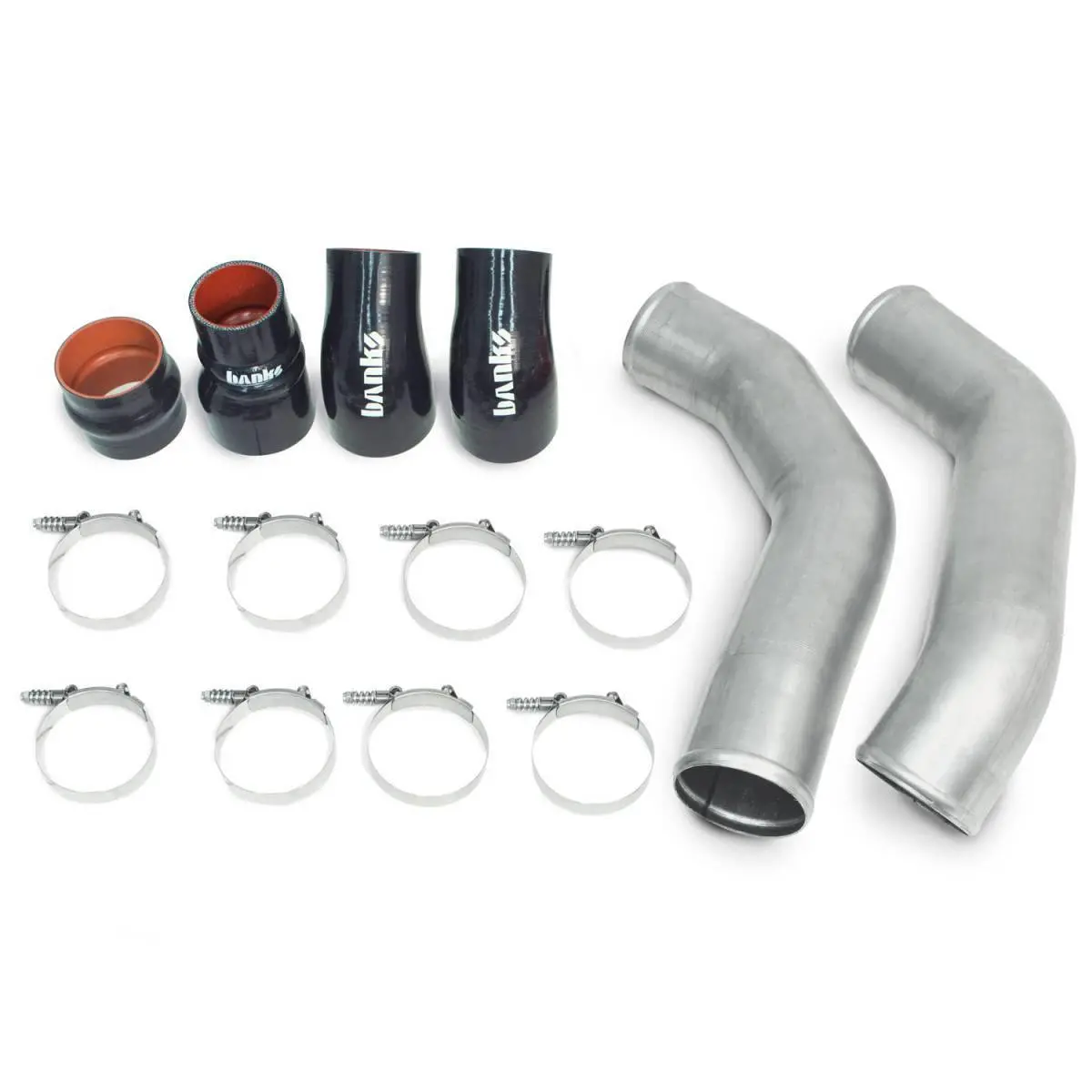 Boost Tube Kit Natural Finish Tubes 13-18 Ram 6.7 Banks Power 1