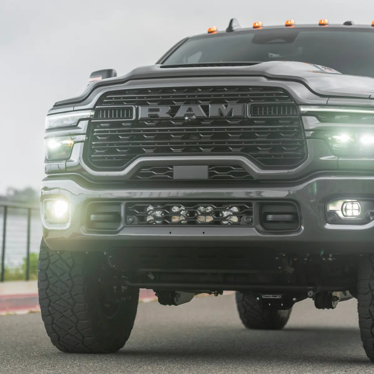 Cjc Built 2019-2027 5Th Gen Ram 2500/3500 Front Bumper Light Cradle System 1