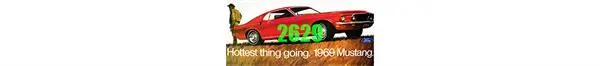 Tichy 1969 Mustang Hottest Thing Billboard - (Tic2629) 1