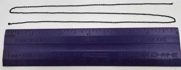 Tichy Blackened Brass Chain -- 32 Links Per Inch, 18" 45.7Cm Length   (Tic8335) 1
