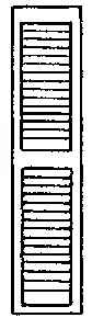Louvered Window Shutters O Scale 14 X 64" (300-3541) 1