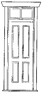 House Doo W/Frame - O Scale (300-3603) 1