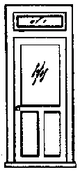 Doors -- 36" Wide W/Window & Transom (300-5134) 1