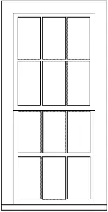Double Hung Winows - 6 Over 6 (300-5283) 1