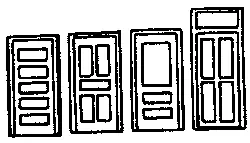 Doors Assorted - 36" 91.4Cm Wide Pkg(6) (300-8006) 1