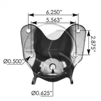 1981-1991 Ford F350 Cab & Chassis 2Wd 4Wd - Rear Of Rear Hanger (2.25" Spring) 1