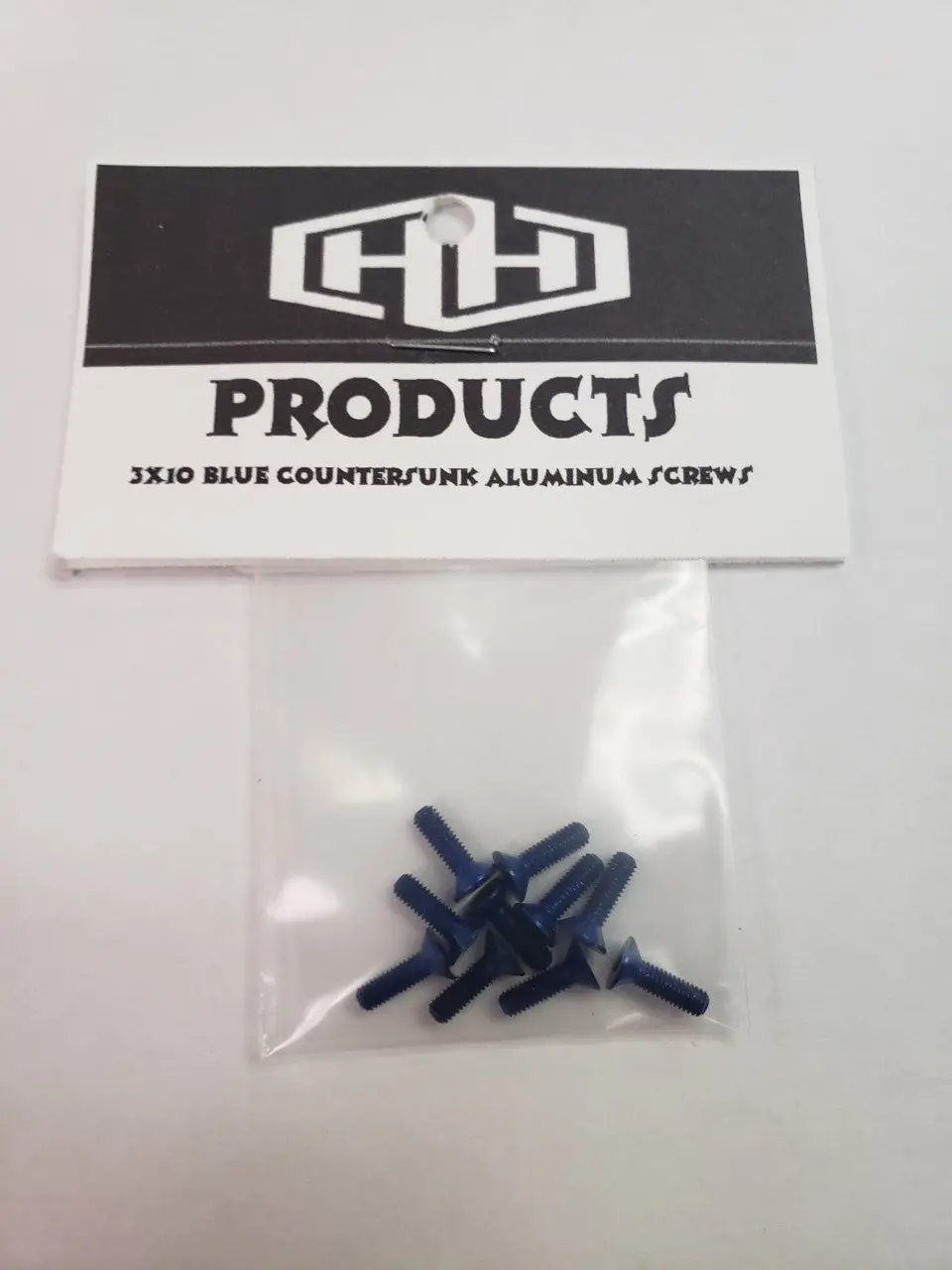 Hamilton Hobbies 3X10 7075 Alum Blue Countersunk Screws (10)  (Ham5128545) 1