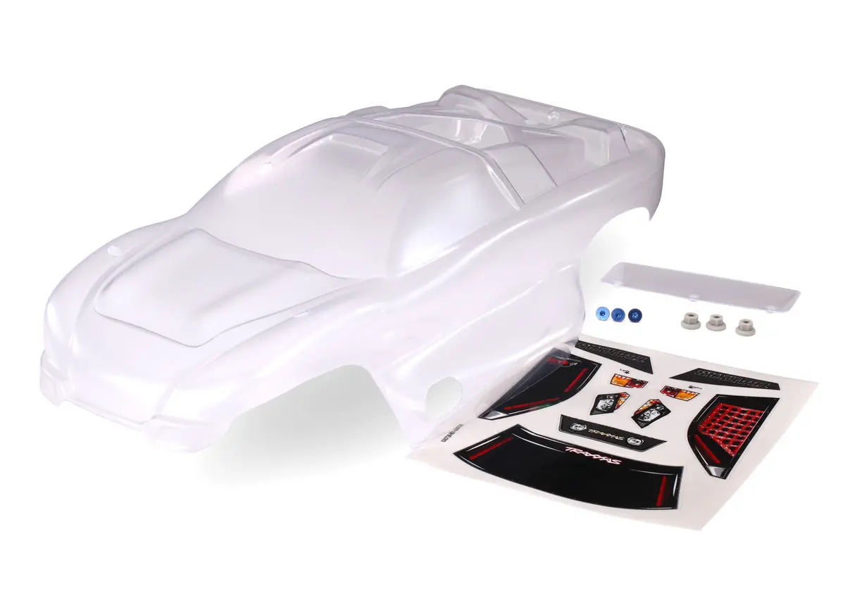 Traxxas Body Nitro Rustler Clear Wing    (Tra4412) 1