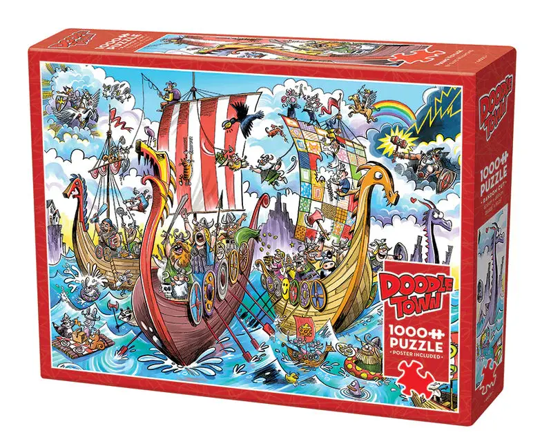 Outset Doodletown: Viking Voyage | 1000 Piece   (Out44505) 1