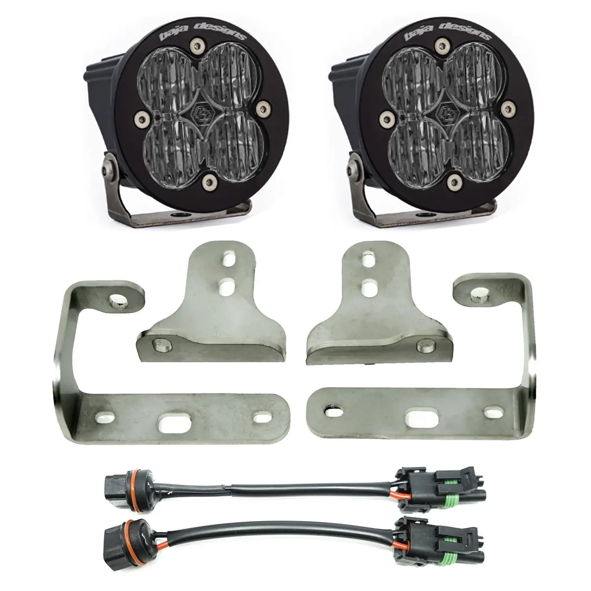 Baja Designs Jeep Jl, Sport/Sport-S, Squadron-R, Fog Pocket Kit 1
