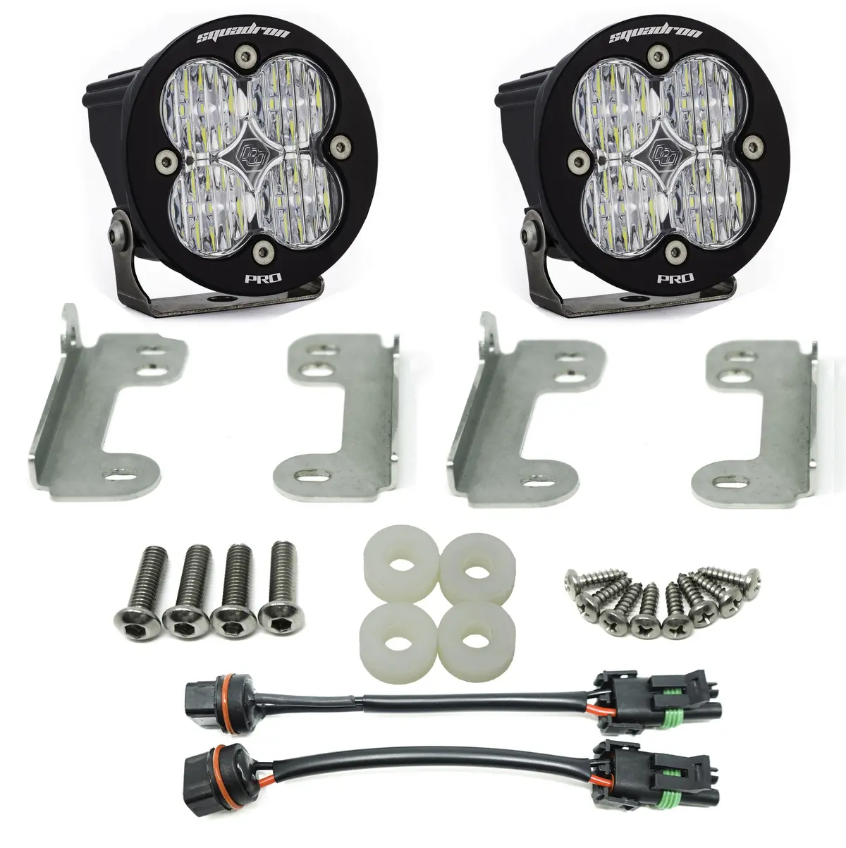Baja Designs Jeep Jl, Sahara, Squadron-R, Fog Pocket Kits 1
