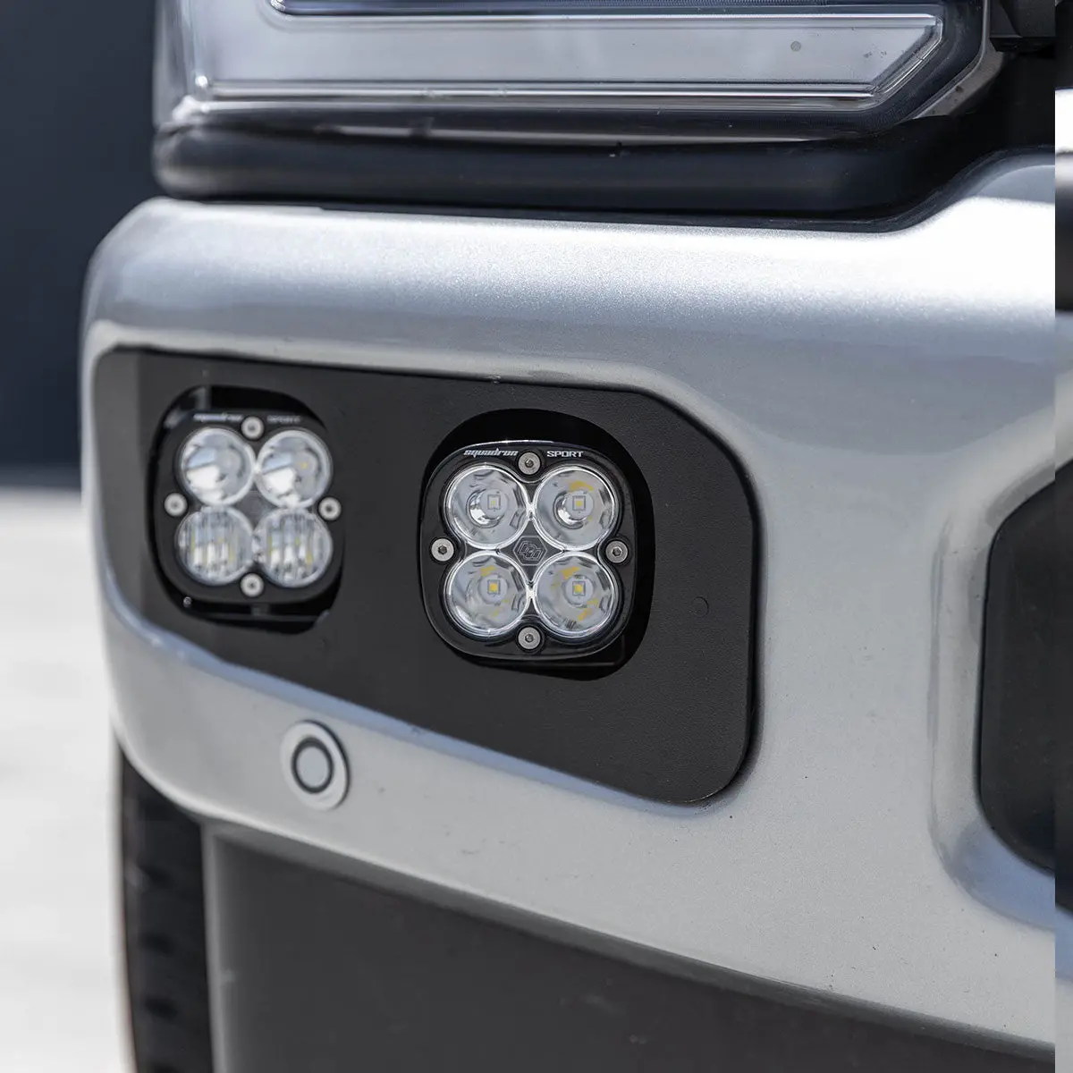 2023+ Ford Super Duty Baja Designs Ford Squadron Sport "Sportsmen" Dual Fog Pocket Light Kit 1