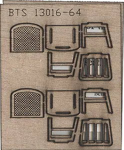 B.T.S. Wood Chairs -- Straight   (464-13006) 1