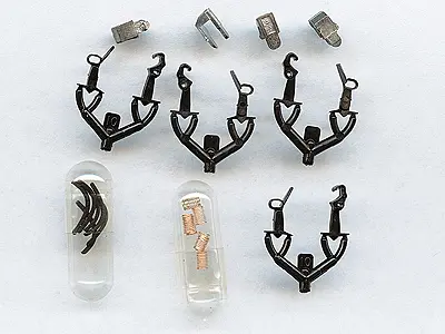Micro Train Line Truck Mount Couplers -- "T" Shank .245" .62Cm (Medium) 2 Pairs (489-130013) 1
