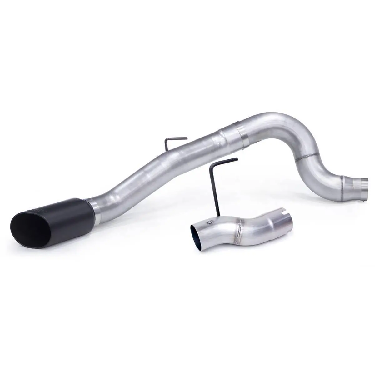 Monster Exhaust System 5-Inch Single Exit Cerakote Black Tip For 13-18 Ram 2500/3500 6.7L Cummins Mega-Cab Sb Banks Power 1