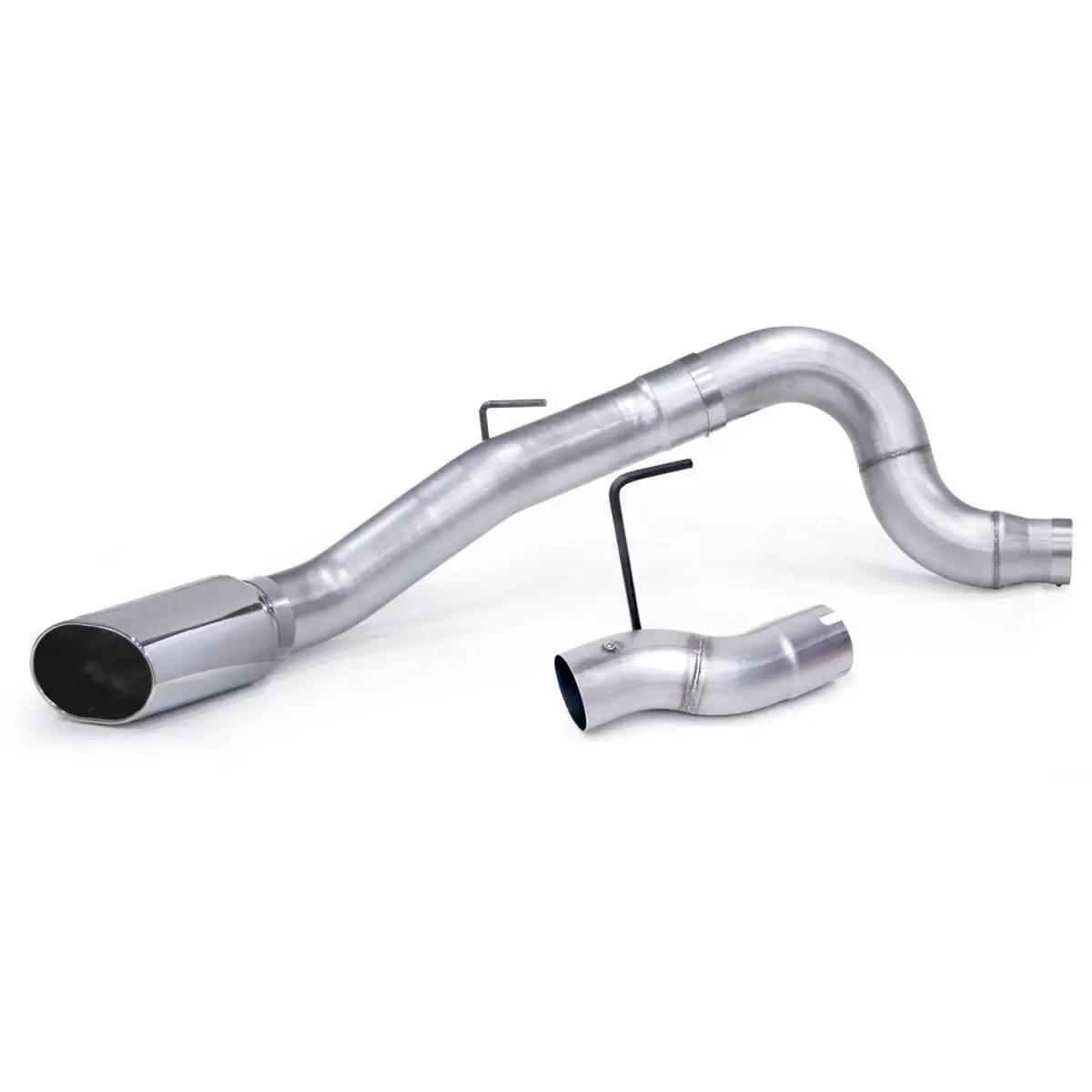 Monster Exhaust System 5-Inch Single Exit Chrome Tip For 13-18 Ram 2500/3500 6.7L Cummins Mega-Cab Sb Banks Power 1