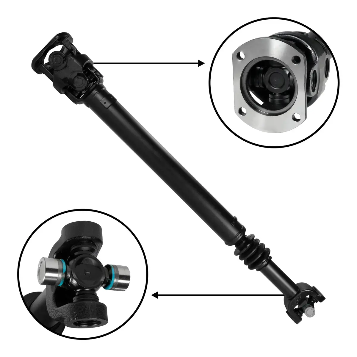 Usa Standard Front Driveshaft For 2000-2002 Dodge Ram, 32-13/16" Center To Center 1
