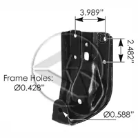 1988-2000 Chevy / Gmc 1/2 Ton, 3/4 Ton, 1 Ton Pickup 4Wd - Rear Of Rear Hanger 1