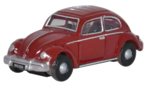 Walthers 1960S Volkswagen Beetle - Assembled -- Ruby Red   (553-Nvwb002) 1