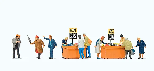 Walthers Bargain Bin Shoppers   (590-10647) 1