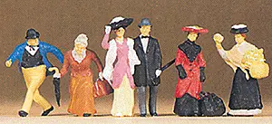 Preiser 1900S Figures -- Travelers & Passers-By   (590-12138) 1