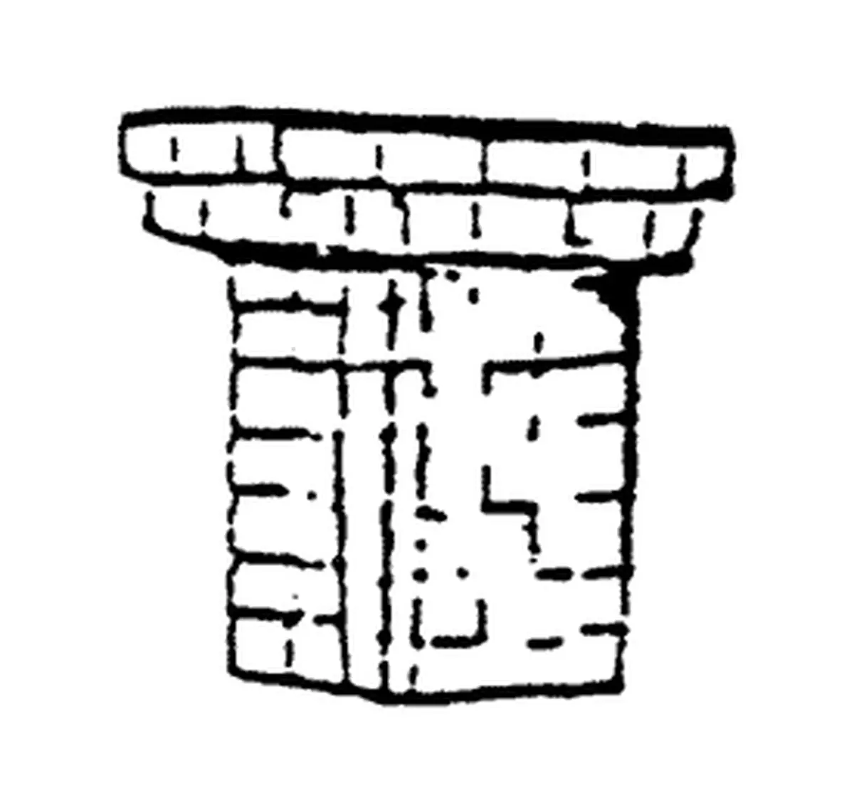 Scale Structures Brick Chimney -- Flat (650-2499) 1