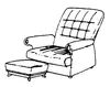 Ss Ltd Leather Easy Chair & Ottoman Set, 2 Sets (650-5132) 1