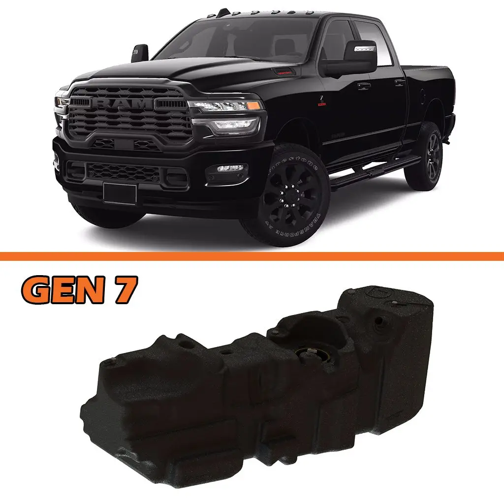Titan Tanks 2025+ Dodge Ram Crew Cab, Short Bed Cummins Diesel Xxl Gen 7 Fuel Tank. 4X4 Only 1