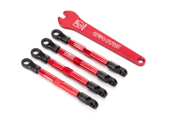 Traxxas Aluminum Toe Link Set With Hollow Balls  Red (8)   (Tra7038x) 1