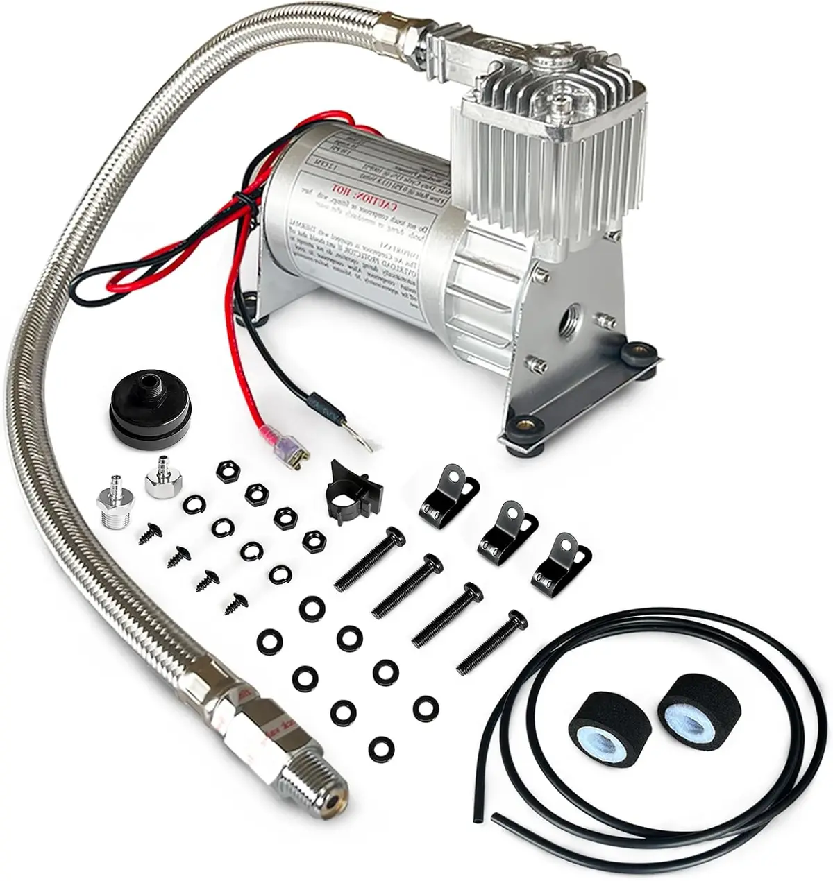 Vigor Air Suspension Compressor Kit 1/4" Npt 130 Psi For Air Ride Systems - Oem 7Z 7007 1