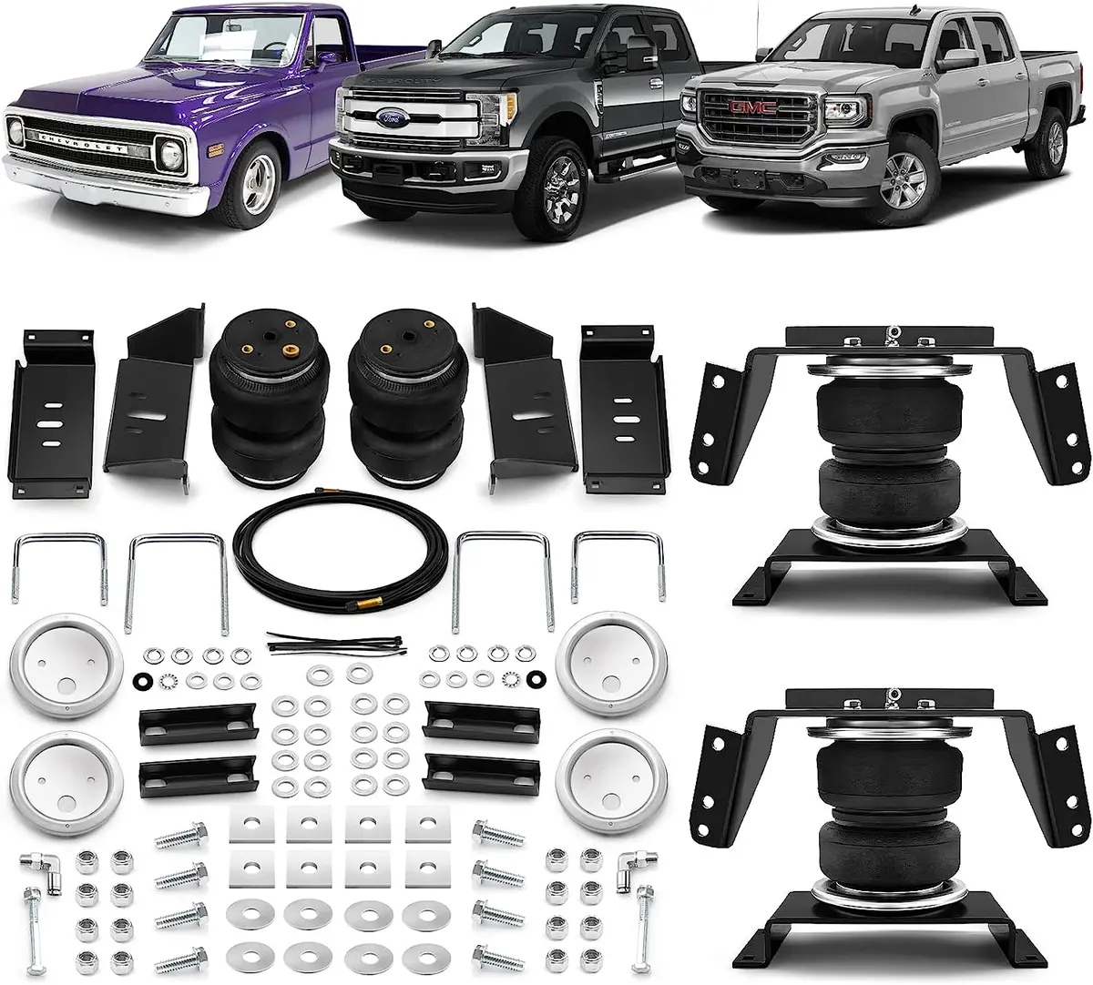 Vigorlift 5000 Air Spring Suspension Kit For Chevy Dodge Ford Gmc Nissan 1963-2005 - Oem 57215 1